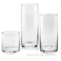 wholesale custom tall small cylinder glass flower vase